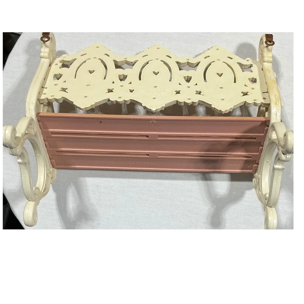 Vintage 1988 Burwood Wall Shelf Bench Style Hanging #2914 Made USA 12